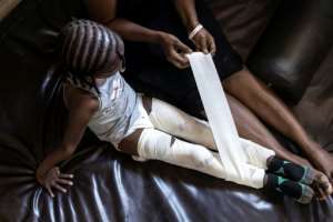 The ageing National Rehabilitation Centre in Freetown no longer deals with war victims, but polio sufferers, road accident victims and diabetic amputees. By JOHN WESSELS AFP