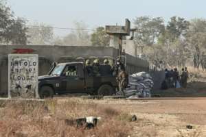 The army base in Kafolo. By Sia KAMBOU AFP