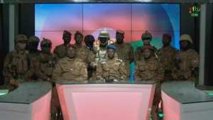 The former French colony is now in the hands of the junta Patriotic Movement for Preservation and Restoration MPSR. By - Radio Tlvision du Burkina RTBAFPFile