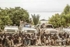 The Front for Change and Concord in Chad FACT, some of whose captured fighters are seen here in N'Djamena last year, is boycotting Saturday's forum. By Djimet WICHE AFP