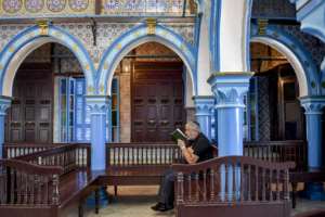 The Ghriba synagogue on the southern Tunisian resort island of Djerba is believed to date to the sixth century BC. By FETHI BELAID AFP
