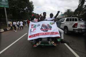 The Labour Party hopes Peter Obi's message as an alternative to main parties will win votes. By Kola Sulaimon AFP