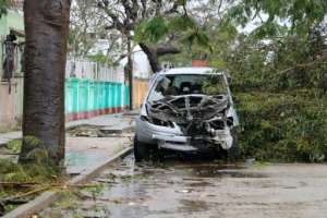 The Red Cross said 90 percent of Beira its surrounds are damaged or destroyed. By ADRIEN BARBIER AFP