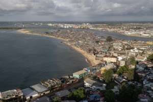 The ruin looms over Monrovia's downtown and the densely populated West Point slum. By JOHN WESSELS AFP