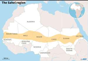 The Sahel region. By AFP Graphics AFPFile