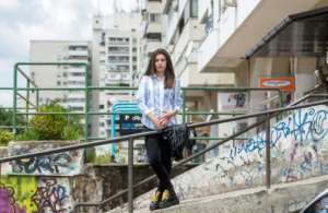 The show must go on: high school student Eva Stojcevska from North Macedonia helped transfer her cancelled school culture festival onto Facebook instead. By Robert ATANASOVSKI AFP