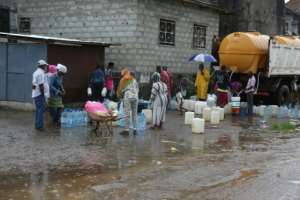 There is no running water at the half-built International Centre of Bantu Civilisations. By - AFP