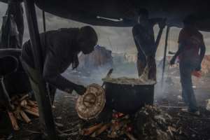 Those who surrendered have been promised three meals a day. By Guerchom NDEBO AFP