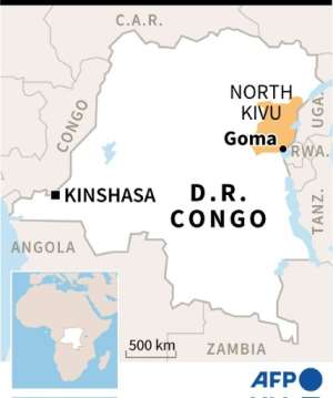 Troubled region: North Kivu province and Goma. By AFP