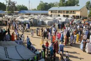 Voters queue during local elections in Maiduguri on November 28, 2020.. By Audu MARTE AFP