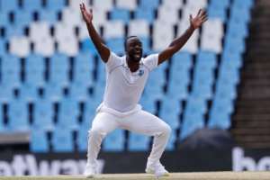 West Indies' Kemar Roach has appealed for more Test cricket. By PHILL MAGAKOE AFP