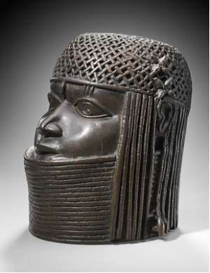 Commemorative head, Benin, Nigeria, now in Ethnology Museum, Vienna, Austria.