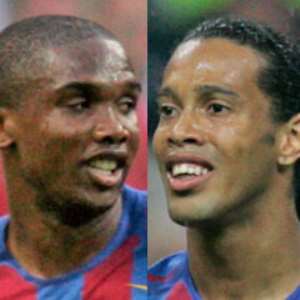Eto'o and Ronaldinho have made peace