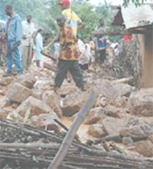 Three Buried Alive  Following Landslide Near Adukrom