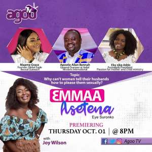 AGOO TV Rolls Out New Program Dubbed EMMAA ASETENA, Premieres Oct 1