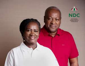 Jane Naana Opoku-Agyemang and John Dramani Mahama