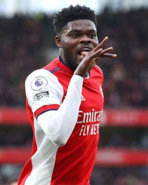 Ghana midfielder Thomas Partey nets screamer to inspire Arsenal to beat Spurs 3-1 in London derby