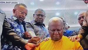 These are the powerful words Rev. Owusu Bempah told Mahama after praying for him in meeting packed with powerful clergy
