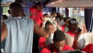 VIDEO: Watch The Mood In Ghanas Team Bus Ahead Of Qatar Friendly
