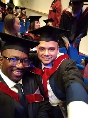 Video + Pictures Sony Achiba graduates with 2nd Class Upper from Buckinghamshire University in UK