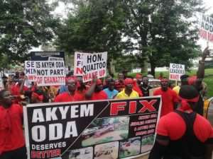 Massive Protests Hit Akim Oda Over Poor Roads