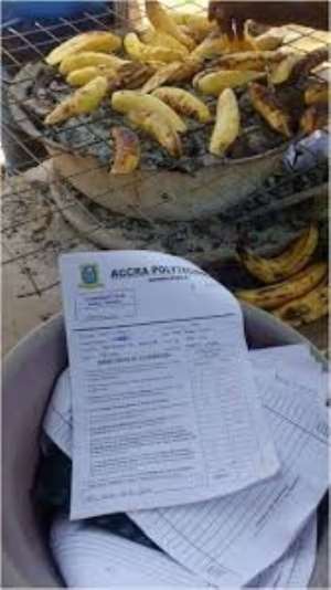 Confidential Docs Used To Wrap Roasted Plantain Seen