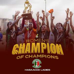 Hasaacas Ladies FC cruise over Army Ladies to win Womens Champion of Champions title