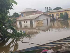 Volta Lake spillage destroys over 80 houses in Upper Manya
