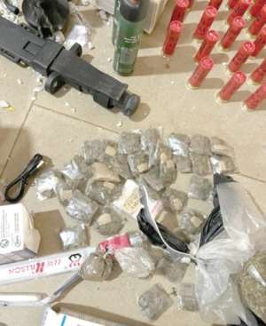 Gbane mining site: 16 arrested as police, military seize guns, 209 rounds of ammunition