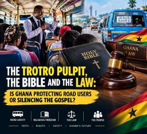 IS PREACHING ON A MOVING TROTRO A TEST OF FAITH OR A QUESTION OF PUBLIC SAFETY? Ghana must confront the hard truth: religious freedom does not automatically place anyone above the law, and road safety must never become an excuse to suppress legitimate worship. Where does faith end and the law begin?