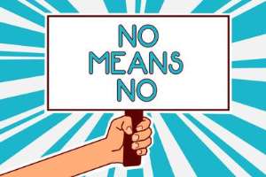 No means no