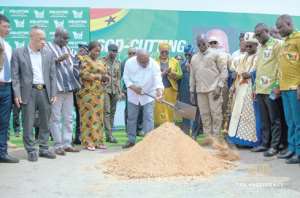 Mahama cuts sod for 1,238-acre Afienya Industrial Park to attract over 120 enterprises