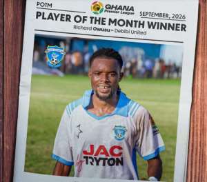 Richard Owusu named Ghana Premier League Player of the Month for September