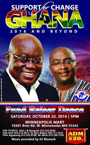 Ghanaians in Minnesota to Hold Fundraising Event In Support of NPP