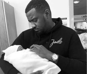 Ghanaian Actor, John Dumelo Welcomes Baby boy