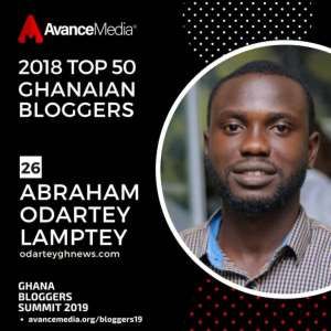 OdarteyGH named in the 2018 Top 50 Ghanaian Bloggers