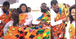 Couple Goals: Rev Obofour And Bofowaa Enstooled As Aboafuohene And Aboafuohemaa At Tepa
