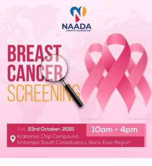 West Gonja: Naada Jinapor Foundation to hold free breast cancer screening exercise for women in Damongo