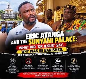 What did Eric Atanga, popularly known as Dr Jesus, say or do to warrant his reported banishment from operating on Sunyani stool lands? Was it misconduct, defiance, or a dispute over livelihoods? As tradition meets constitutional rights, the palace, the authorities and Atanga must answer the hard questions. Where does traditional authority end, and accountability begin?