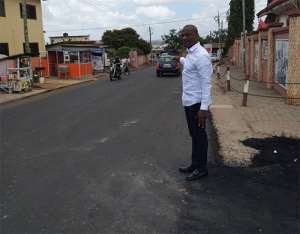 One of the roads at Ayawaso Central Constituency