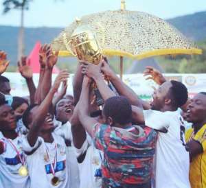 Host town Asenema clinch maiden Odwira Beach Soccer Cup in presence of Okuapemhene