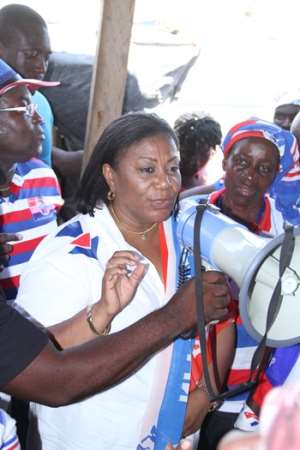 NPP First Lady Storms Odododiodio Constituency