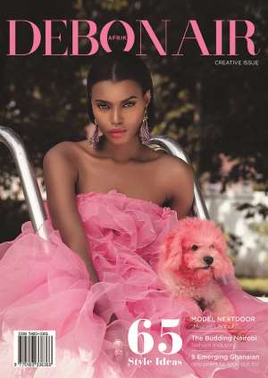 Africa's Top Model Roselyn Ashkar Covers Creative Issue of Debonair Afrik Magazine