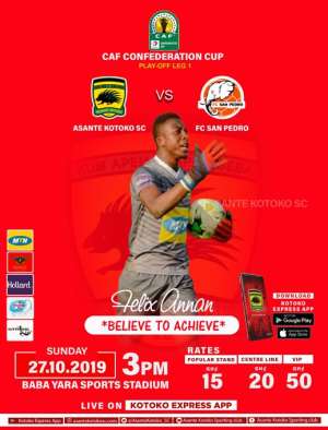 CAF Confederations Cup: Kotoko Reveal Ticket Prices For FC San Pedro Clash