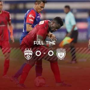 Asamoah Gyan Features As NorthEast United Draw Goalless With Bengaluru