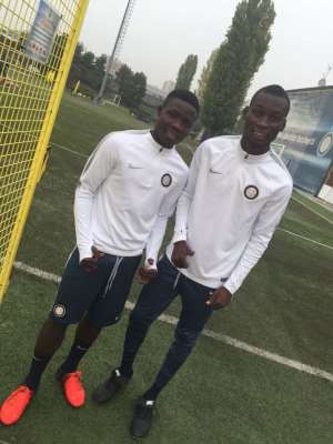 Ghanaian starlets Kofi Essel and Eyram Leveh begin Inter Milan trials