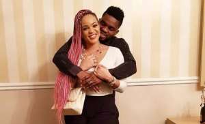 Adaeze Yobo with Hubby in loved up Photo