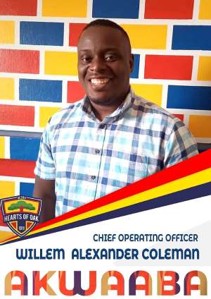 Hearts of Oak Appoint Willem-Alexander Coleman As New Chief Operations Officer