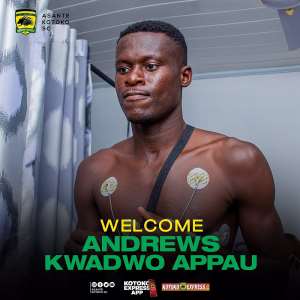 OFFICIAL: Asante Kotoko Sign Defender Appau Andrews On A 4-Year Deal