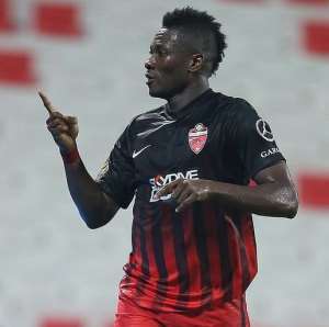 Asamoah Gyan pokes in a goal as Al Ahli weather storm to drub Dibba in UAE league